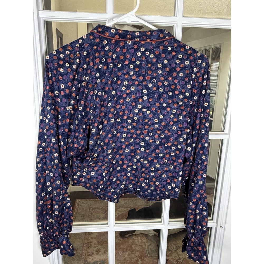 Vintage Banjo Dallas Texas Floral Ditsy Cropped Jacket Prairie Western Size Smal - Picture 7 of 9